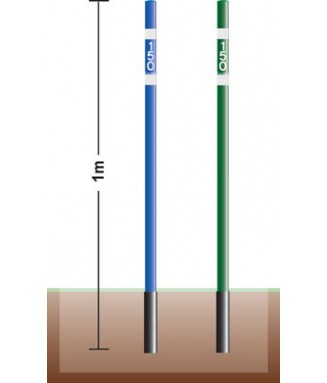 Piquet de distance Aluminium 1m avec fourreau