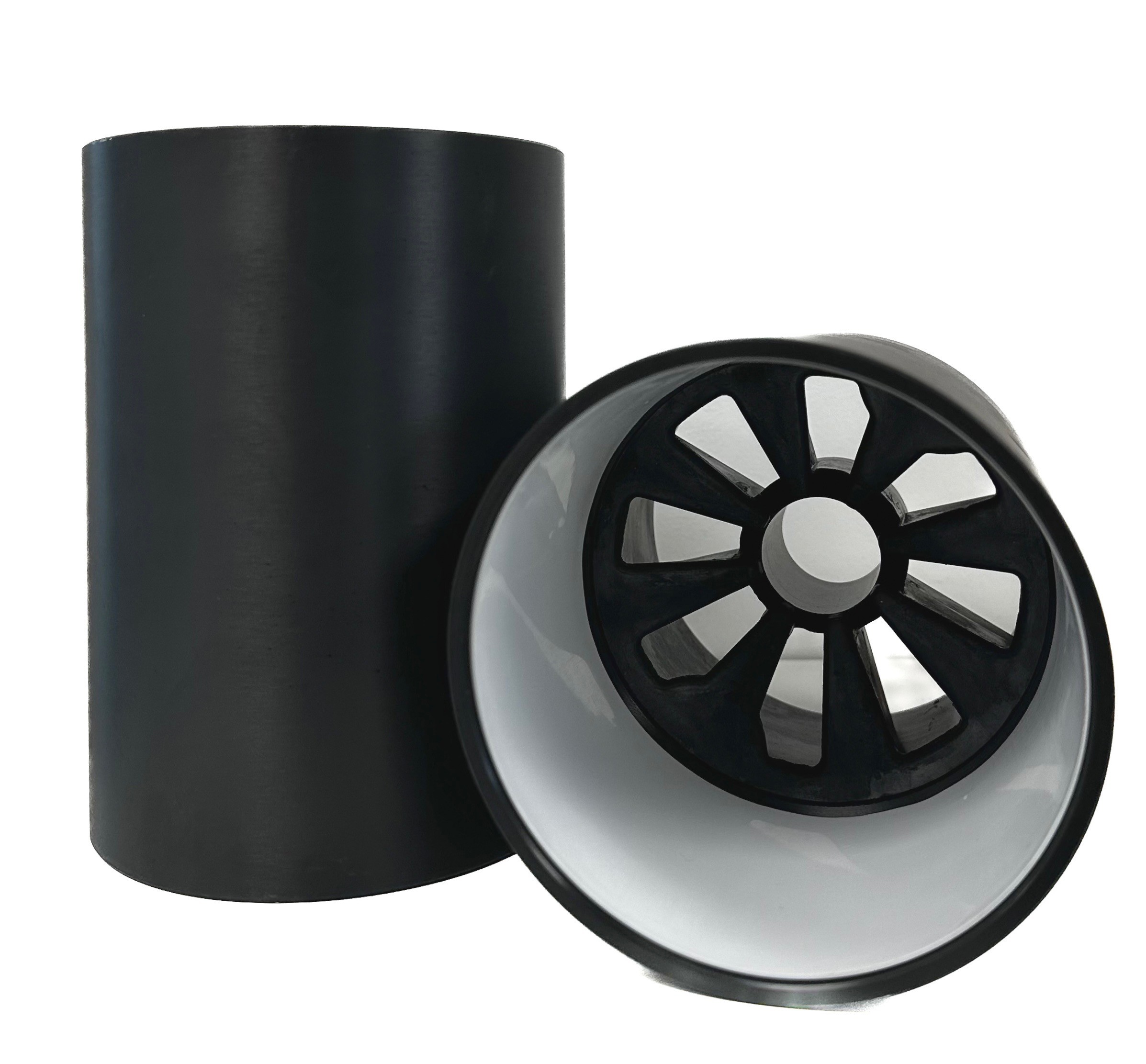 Bogey en aluminium gris cranté